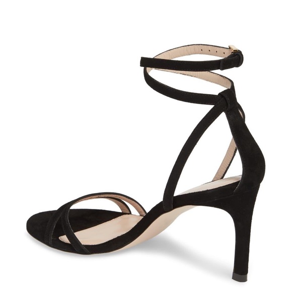 Stuart Weitzman Lexie Sandal in Black Suede (Size 8½) NEW IN BOX Condition - Picture 2 of 12